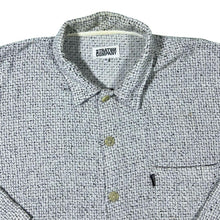 Load image into Gallery viewer, Vintage 90's Stratum Company Grey Black Micro Check Long Sleeve Flannel Shirt