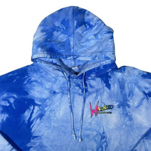 Load image into Gallery viewer, Wicked Surfwear Multi Colour Surfer Logo Blue Tie Dye Pullover Hoodie