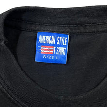 Load image into Gallery viewer, Vintage AMERICAN STYLE Gothic Biker Wolf Flames Graphic T-Shirt