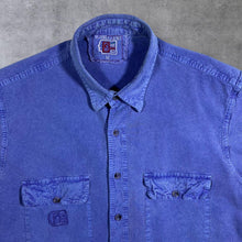 Load image into Gallery viewer, Early 00's DEAL Classic Blue Cotton Short Sleeve Button Shirt