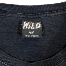 Load image into Gallery viewer, Early 00's WILD Biker Gothic Eagle Wolf Wildlife Graphic Black T-Shirt