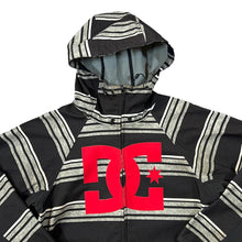 Load image into Gallery viewer, DC SHOES CO. ExoTex Series 10000 Big Logo Striped Hooded Snowboard Waterproof Jacket