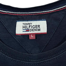Load image into Gallery viewer, TOMMY HILFIGER DENIM Classic Embroidered Mini Logo Long Sleeve Cotton T-Shirt