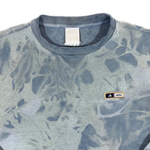 Load image into Gallery viewer, Early 00's ADIDAS Classic Embroidered Mini Logo Blue Tie Dye Crewneck Sweatshirt