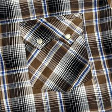 Load image into Gallery viewer, Vintage 90's WRANGLER "Western Fashion Snap Shirts" Cowboy Plaid Check Pearl Snap Popper Long Sleeve Shirt