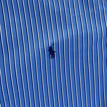 Load image into Gallery viewer, Ralph Lauren Blue White Striped Long Sleeve Button-Up Cotton Shirt
