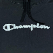 Load image into Gallery viewer, CHAMPION Elite Embroidered Spellout Black Pullover Hoodie