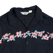Load image into Gallery viewer, Vintage 80's TROPICAL BREEZE California Hawaiian Floral Patterned Rayon Open Collar Shirt