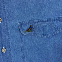 Load image into Gallery viewer, Vintage VAN LAACK ROYAL Embroidered Duck Long Sleeve Denim Cotton Shirt