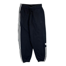 Load image into Gallery viewer, Adidas Three Stripe Embroidered Mini Logo Black Sweatpants Joggers