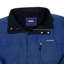 Load image into Gallery viewer, Early 00's KICKERS Classic Mini Logo Navy Blue Fleece Lined Windbreaker Jacket