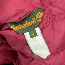 Load image into Gallery viewer, Early 00's TIMBERLAND Duck Down Feather Fill Reversible Black Red Padded Puffer Jacket