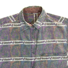 Load image into Gallery viewer, Vintage 90's Floral Flower Multi Colour Patterned Cotton Long Sleeve Shirt