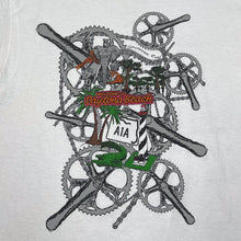 Load image into Gallery viewer, Delta DAYTONA BEACH "Cycle To The Shore" Souvenir Spellout Graphic T-Shirt