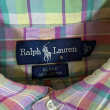 Load image into Gallery viewer, Vintage RALPH LAUREN "Blake" Gingham Plaid Check Short Sleeve Button-Up Shirt