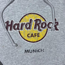 Load image into Gallery viewer, Hard Rock Cafe "Munich" Distressed Style Logo Souvenir Graphic Grey Hoodie