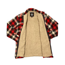 Load image into Gallery viewer, ATLAS FOR MEN Lumberjack Plaid Check Fleece Lined Zip Flannel Over Shirt