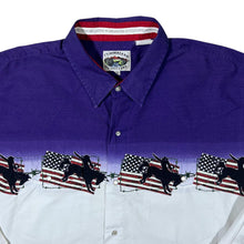 Load image into Gallery viewer, Vintage Cumberland Outfitters Cowboy Western Patterned Long Sleeve Popper Shirt