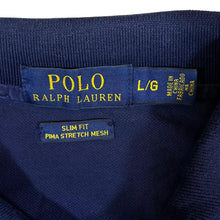 Load image into Gallery viewer, POLO RALPH LAUREN "Pima Stretch Mesh" Embroidered Mini Logo Navy Blue Short Sleeve Polo Shirt