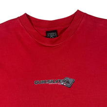 Load image into Gallery viewer, Early 00's QUIKSILVER Surfer Skater Logo Spellout Graphic Red T-Shirt