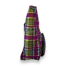 Load image into Gallery viewer, Early 00's ROXY Quiksilver Emo Y2K Plaid Check Surfer Skater Backpack Style Tote Bag