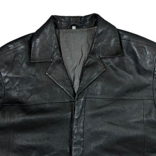 Load image into Gallery viewer, Vintage JONATHAN ADAMS Classic Black Genuine Real Leather Blazer Jacket