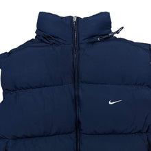 Load image into Gallery viewer, Early 00's NIKE Mini Logo Duck Down Feather Fill Padded Puffer Gilet