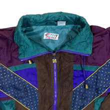 Load image into Gallery viewer, Vintage 90's ACTIVE STUFF Crazy Abstract Patterned Shell Windbreaker Ski Jacket