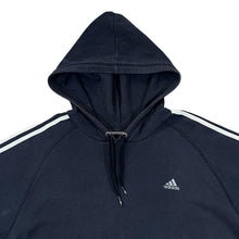 Load image into Gallery viewer, ADIDAS Three Stripe Classic Embroidered Mini Logo Distressed Pullover Hoodie