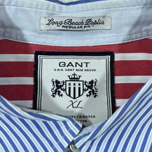 Load image into Gallery viewer, GANT "Long Beach Poplin" Regular Fit Multi Striped Long Sleeve Button-Up Shirt