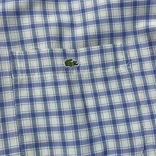 Load image into Gallery viewer, Vintage LACOSTE Embroidered Mini Logo Check Short Sleeve Button-Up Shirt