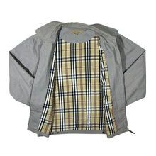 Load image into Gallery viewer, Vintage Natural Classics Beige Check Lined Canvas Cotton Bomber Jacket