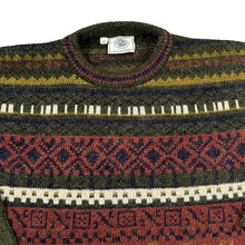 Load image into Gallery viewer, Vintage 90's QUALITY CASUALS Grandad Patterned Acrylic Wool Knit Sweater Jumper
