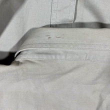 Load image into Gallery viewer, Vintage Cowboy Western Black Faux Leather Panel Beige Cotton Popper Long Sleeve Shirt