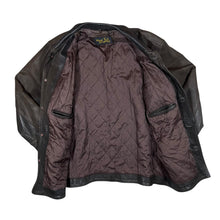Load image into Gallery viewer, Vintage 90's REAL LEATHER Classic Genuine Brown Leather Button Jacket