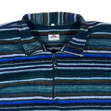 Load image into Gallery viewer, Vintage BROADWAY Multi Striped Colour Block 1/2 Zip Pullover Fleece Sweatshirt