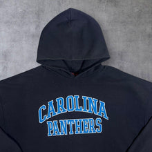 Load image into Gallery viewer, NFL Carolina Panthers Football Spellout Graphic Dark Grey Pullover Hoodie