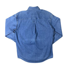 Load image into Gallery viewer, Vintage Timberland Weathergear "Rugged Fit" Blue Denim Long Sleeve Button-Up Shirt