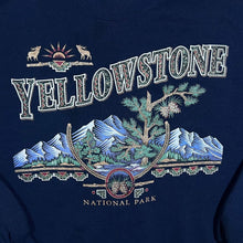 Load image into Gallery viewer, Vintage Jerzees "Yellowstone National Park" Souvenir Graphic Navy Blue Sweatshirt