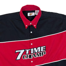 Load image into Gallery viewer, Vintage Winner's Circle NASCAR Dale Earnhardt Embroidered Colour Block Button-Up Shirt