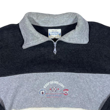 Load image into Gallery viewer, Vintage SAILORS "Keep On Rolling" Colour Block 1/4 Zip Pullover Fleece Sweatshirt