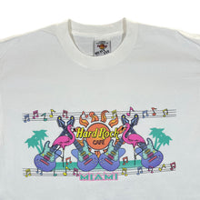 Load image into Gallery viewer, Vintage 90's HARD ROCK CAFE "Miami" Souvenir Logo Spellout Graphic White T-Shirt