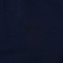 Load image into Gallery viewer, Timberland "Slim Fit" Navy Blue Mini Logo Long Sleeve Linen Cotton Blend Shirt