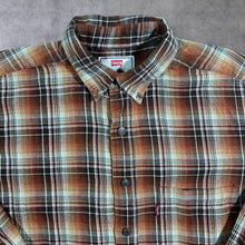 Load image into Gallery viewer, Vintage Levi's Red Tab Western Style Plaid Check Long Sleeve Button-Up Flannel Shirt