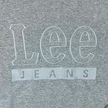 Load image into Gallery viewer, LEE JEANS Classic Embroidered Big Logo Spellout Grey Crewneck Sweatshirt