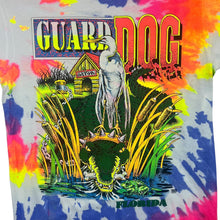 Load image into Gallery viewer, Vintage 90's Screen Stars "Guard Dog" Florida Gator Souvenir Tie Dye Single Stitch T-Shirt