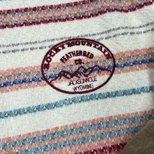 Load image into Gallery viewer, Vintage 90's ROCKY MOUNTAIN "Jacksonhole Wyoming" Embroidered Logo Multi Striped Flannel Shirt