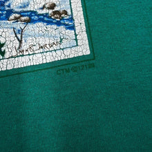 Load image into Gallery viewer, Vintage 90's Jerzees Winter Nature Animal Wildlife Scene Graphic Single Stitch T-Shirt