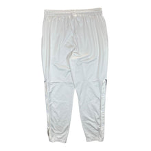 Load image into Gallery viewer, ADIDAS Classic Three Stripe Popper White Sports Tracksuit Bottoms