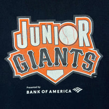 Load image into Gallery viewer, JUNIOR GIANTS "Coach" Baseball Sports Graphic Black T-Shirt